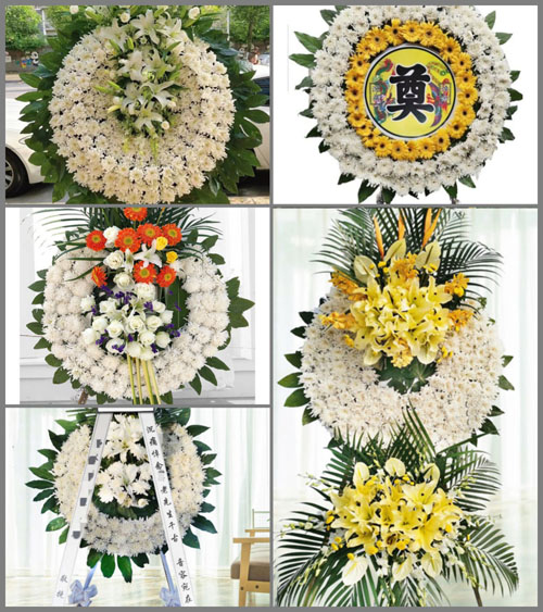 山东青岛黄岛区藏南镇崖上村花圈速递